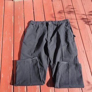 Carhartt Dark blue Carpenter jeans 44x32 gently used~boot cut cuffs~Work…